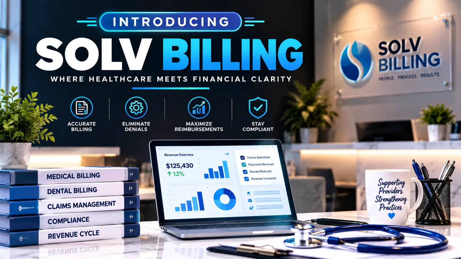 Solv Billing: Financial Clarity in Healthcare introduction newsletter artwork