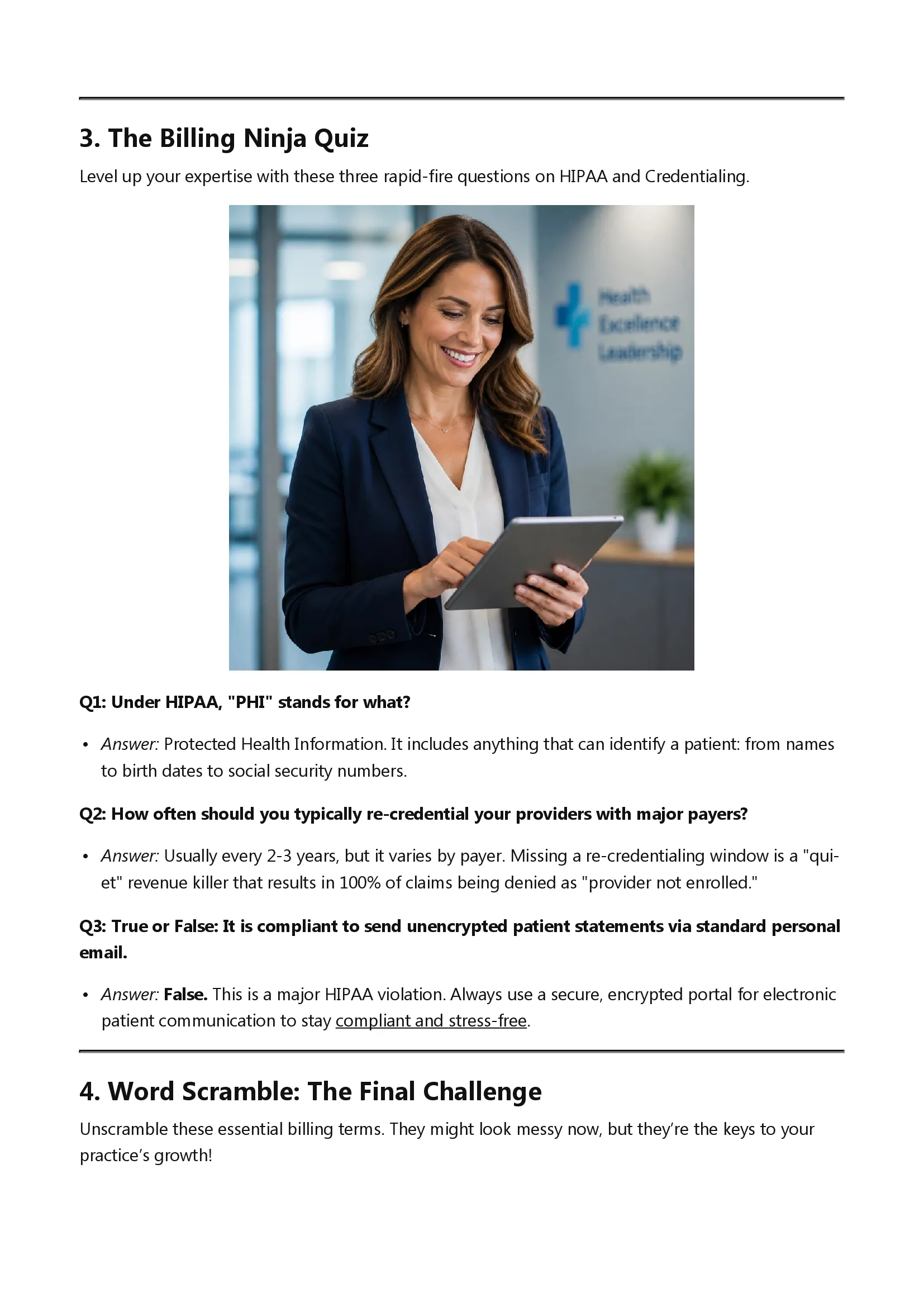 Billing Ninja Gazette Games and Quizzes Edition July 2026 page 3