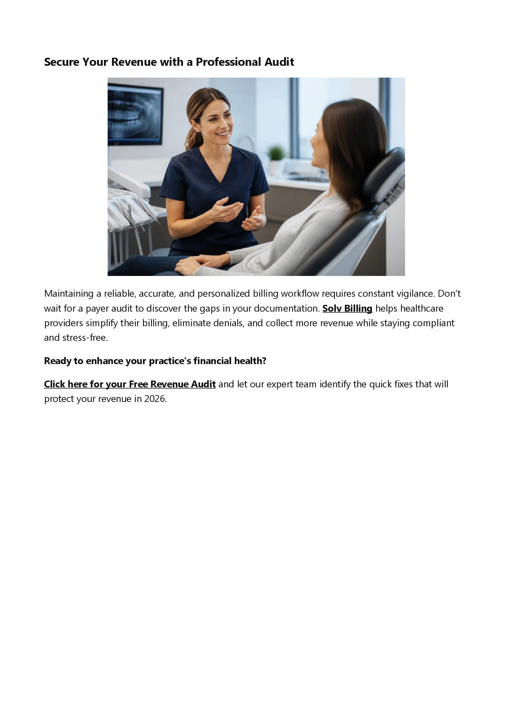 May 2026 claim documentation newsletter page 4