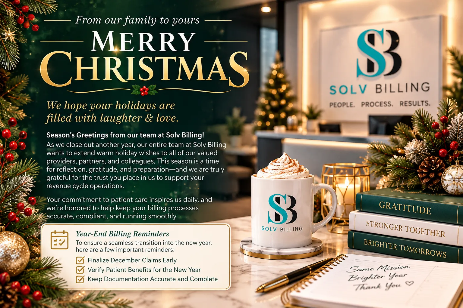 DECEMBER 2025 Solv Billing newsletter cover